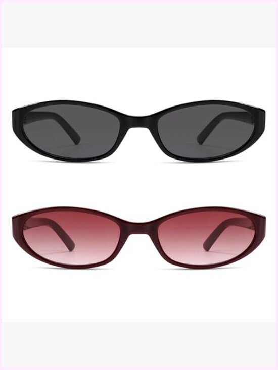 Y2K Narrow Cat Eye Sunglasses with 99% UV Protection